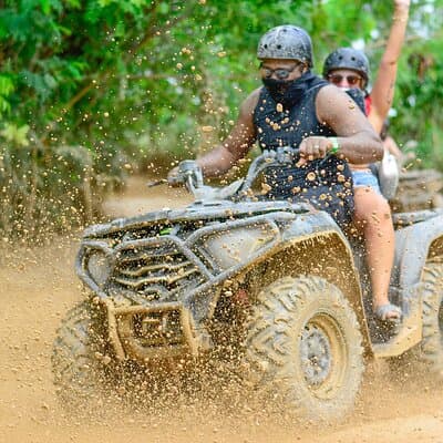 4X4 ATV adventure in Punta Cana to the cenote and Macao beach